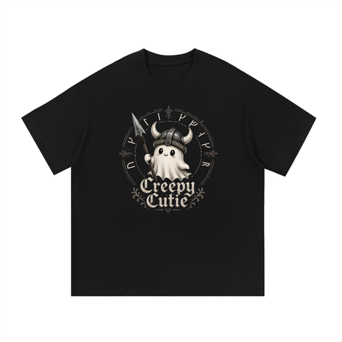 creepycutie,Viking,Ghost,Cute,TShirt,Oversized,Unisex,Norse,Runes,merch,skyedahl